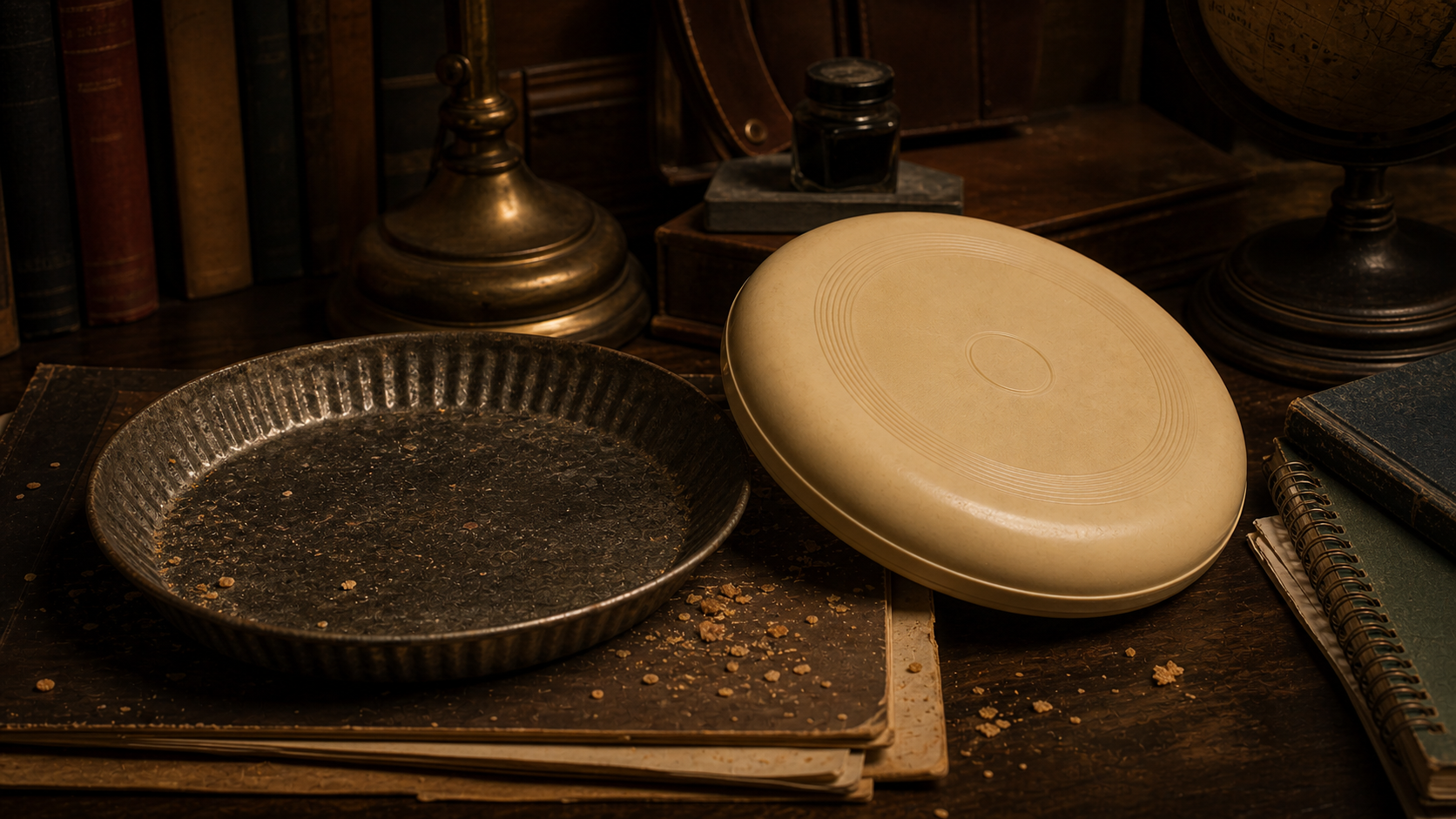 The flying disc's name traces back to thrown pie tins