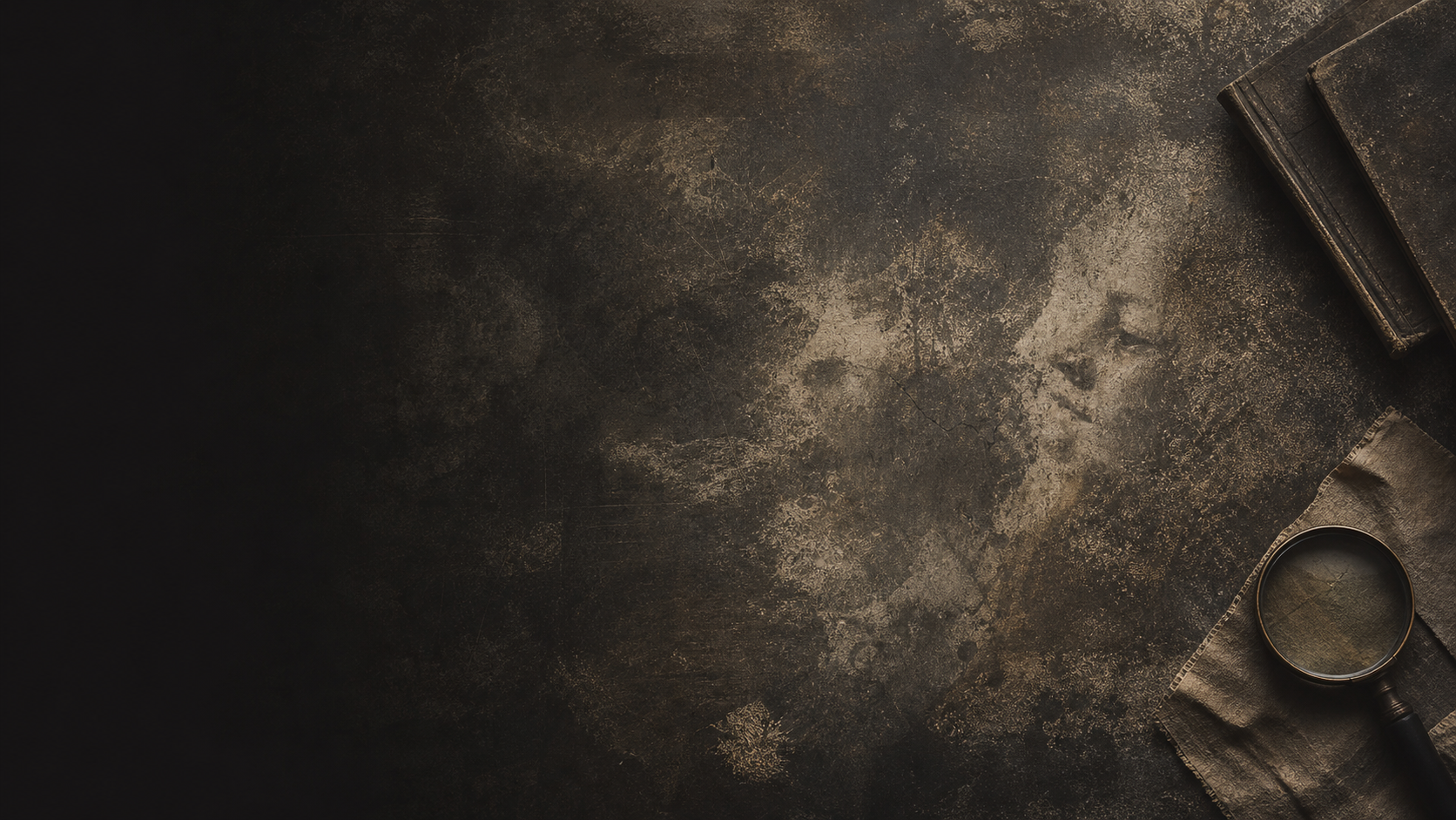 Ambiguous dark textures suggesting hidden patterns and implied shapes