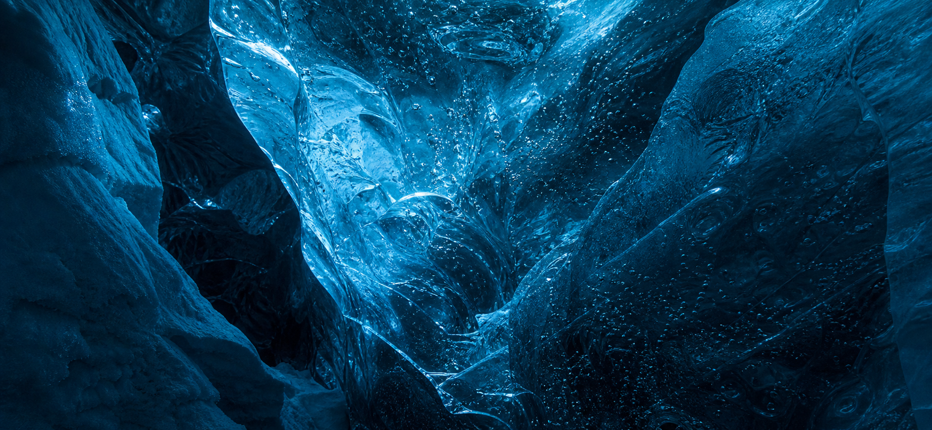 Ancient glacier ice