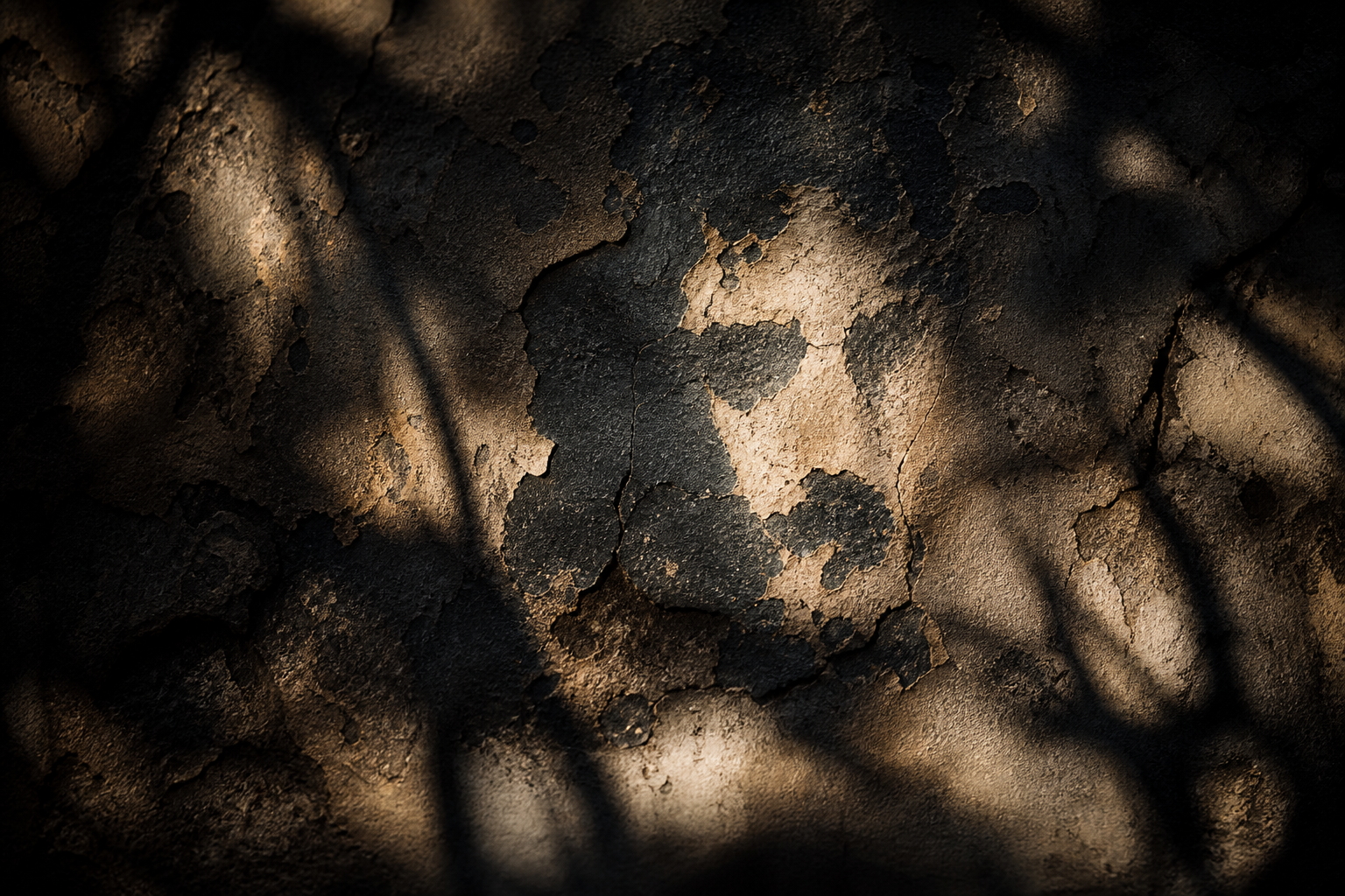 Abstract patterns under dark light